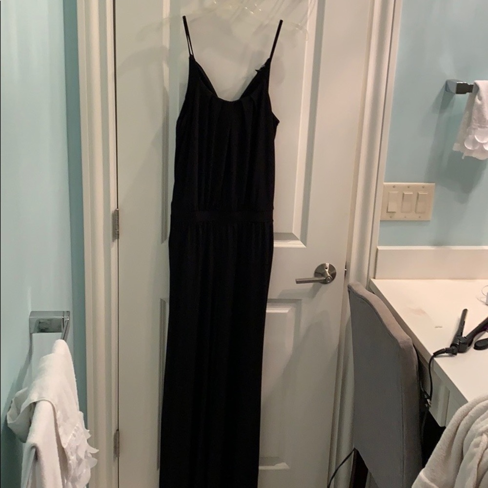 Black express stretchy jumpsuit with pockets